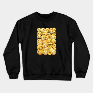 smile emoji faces Crewneck Sweatshirt